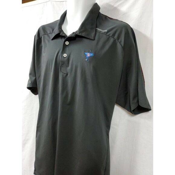 Adidas Clima Cool Black Golf Polo Shirt Size 2XL XXL Short Sleeve Ocean Reef Gol - Picture 3 of 9
